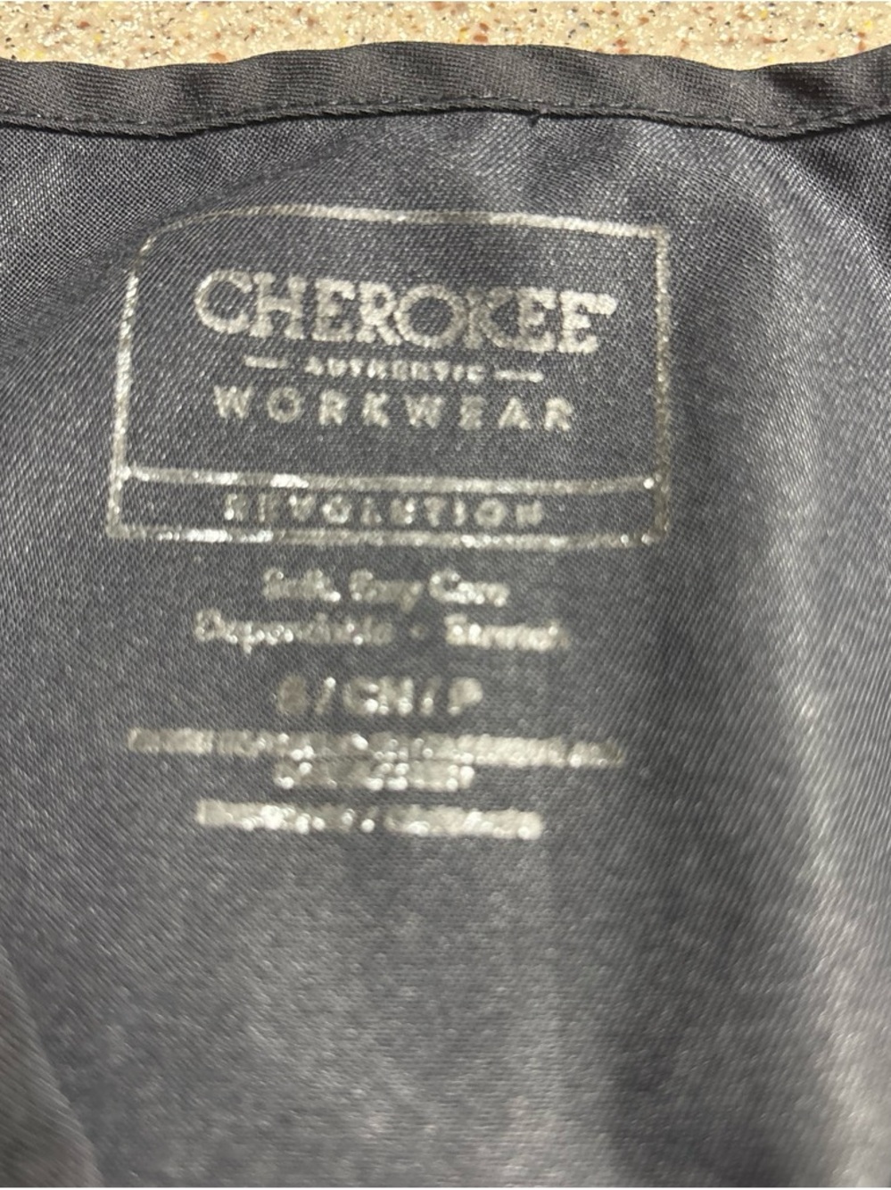Cherokee Black Workwear Label Tee